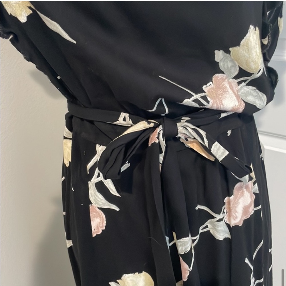 Christy Dawn Quinn Night Tulip Flora Tie Waist Maxi Dress - Picture 8 of 12